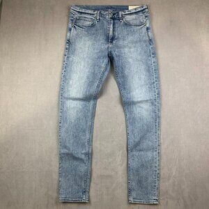 Rag & Bone Mens Pants 33 Light Blue Jeans Fit 1 Skinny Cotton Stretch 33x32